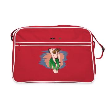 Hawaiian Girls Sexy Holiday Fantasy Sex Erotic - Retro Bag - red/white - Front
