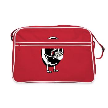 DONUT HORROR DARK GRUFTI GOTHIC SKULL DARK - Sac Retro - rouge/blanc - Devant