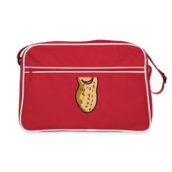 joyeux cacahuète émotion sentiments émotion heureuse - Sac Retro - rouge/blanc - Devant