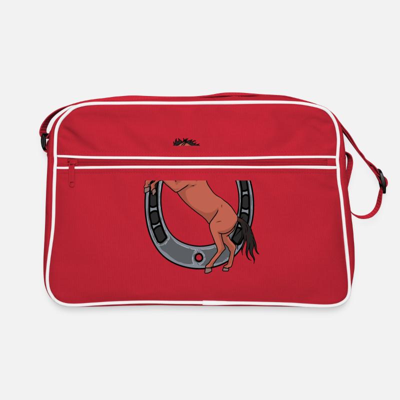Cheval Fer à cheval Cavalier Ross Gaul Sac Retro