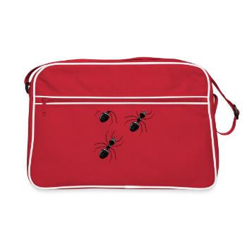 Fourmis Fourmis Insectes Insectes Ravageurs Nature - Sac Retro - rouge/blanc - Devant