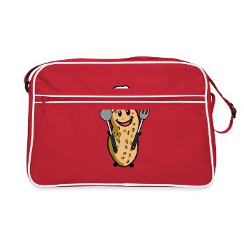 Peanut Chef Fantasy Cooking Restaurant Hobby Chef - Retro Bag - red/white - Front