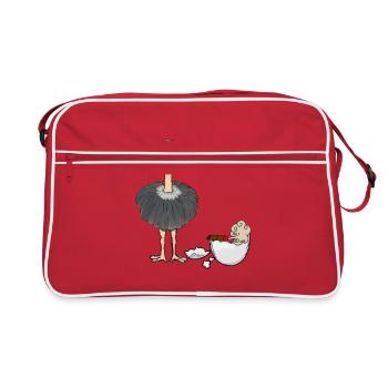 Smoker Bouquet Cigarette Ashtray Eggshell - Retro Bag - red/white - Front