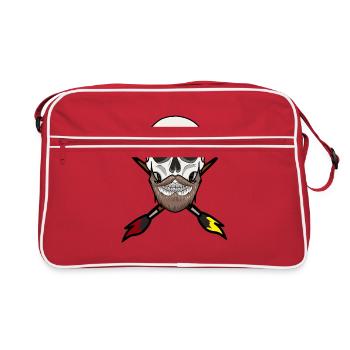 Work Painter Skull Painter Master Art Brush - Retro Bag - red/white - Front