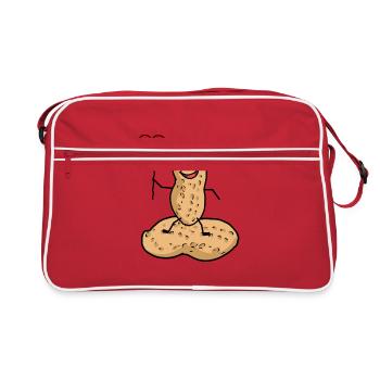 happy Erdnuss Liebe Valentin Traummann Casanova - Retro Tasche - Rot/Weiß - Vorne