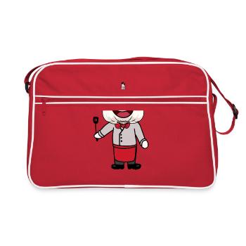 Chef Chef Chef Fantaisie Chef Ail - Sac Retro - rouge/blanc - Devant