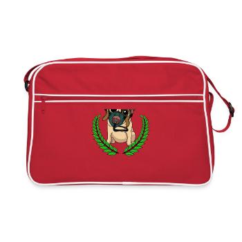 Pilote de chien pilote pilote volant armée de l’air - Sac Retro - rouge/blanc - Devant