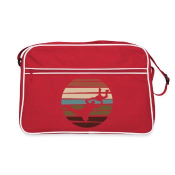 Parachute parachutiste - Sac Retro - rouge/blanc - Devant