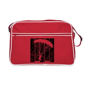 Parachute parachutiste - Sac Retro - rouge/blanc - Devant