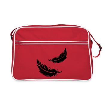 Deux plumes volantes - Sac Retro - rouge/blanc - Devant
