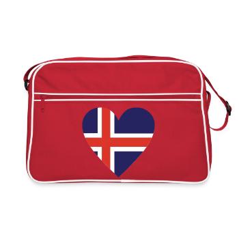 Islande - Sac Retro - rouge/blanc - Devant