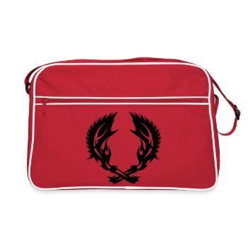 Wing fire emblem - Retro Bag - red/white - Front