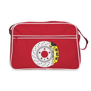 Yellow Rear Brake disc - Retro Bag - red/white - Front