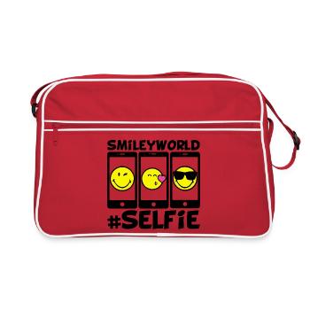 Smileys et selfie - Sac Retro - rouge/blanc - Devant