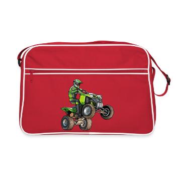 Quad Motorcycle - Retro Bag - red/white - Front