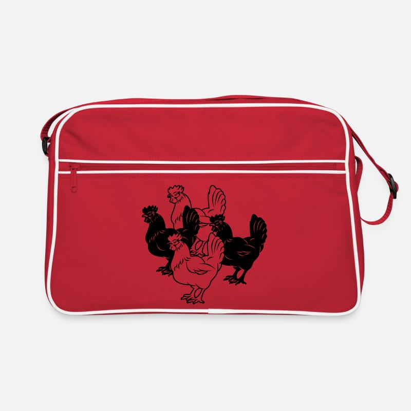 Chickens four pieces Retro Bag