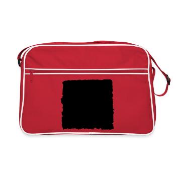 Papierkante - Retro Tasche - Rot/Weiß - Vorne