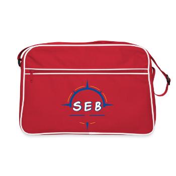 Seb - Retro Bag - red/white - Front