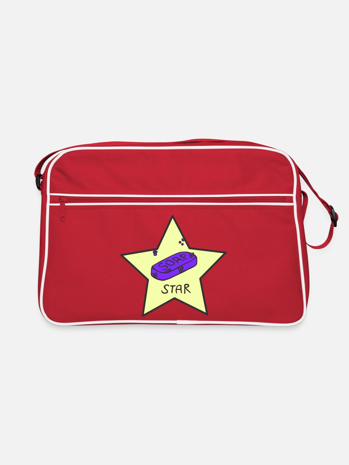 Soapstar - Retro Bag - red/white - Front