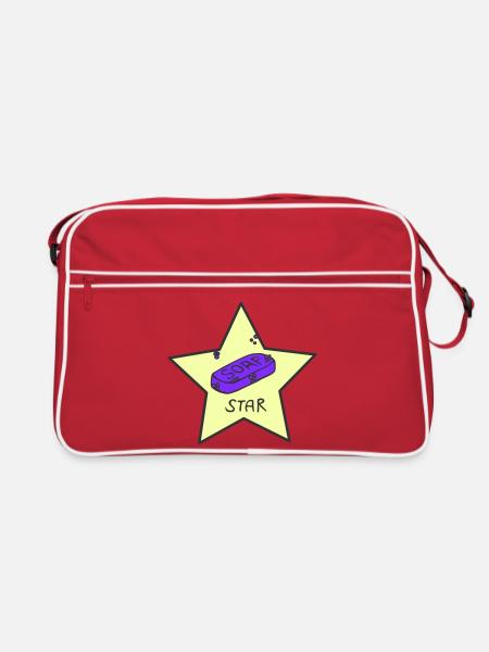 Étoile de savon - Sac Retro - rouge/blanc - Devant