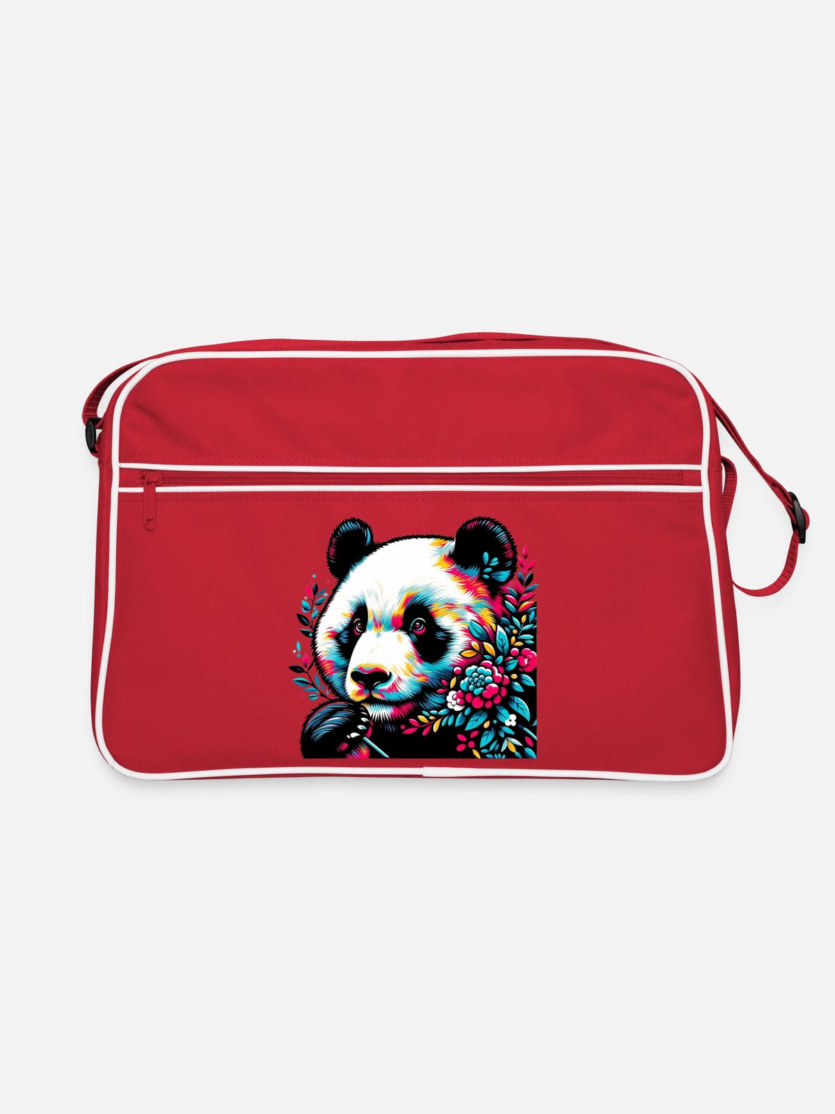 Panda - Retro Bag - red/white - Front