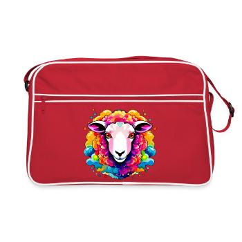Colorful Lamb - Retro Bag - red/white - Front