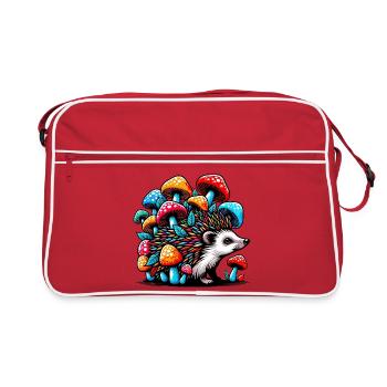 Champignons Riccio con Fungo Funghi - Sac Retro - rouge/blanc - Devant