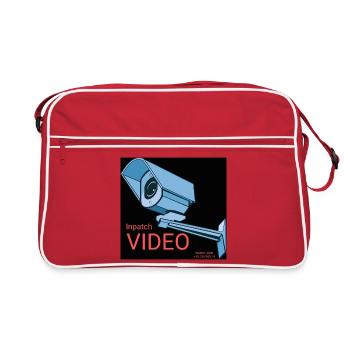 Video Surveillance Sticker - Retro Bag - red/white - Front