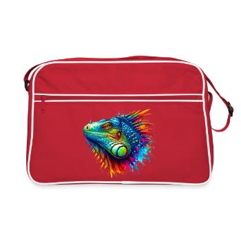 Iguane - Sac Retro - rouge/blanc - Devant