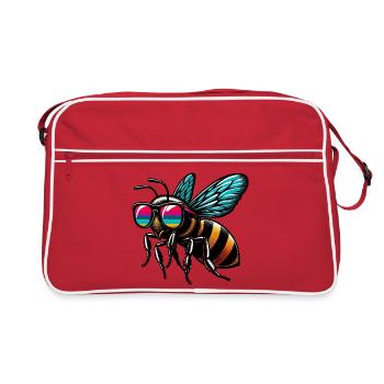 Abeille - Sac Retro - rouge/blanc - Devant