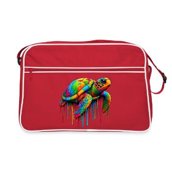Turtle - Retro Bag - red/white - Front