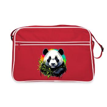 Panda - Retro Bag - red/white - Front