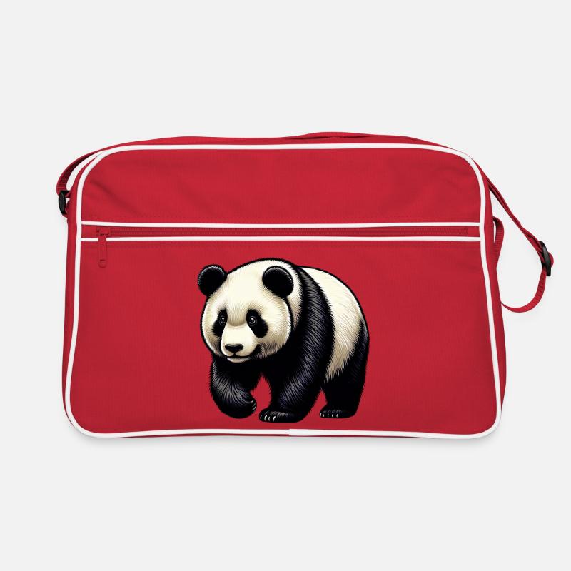 Panda - Retro Bag - red/white