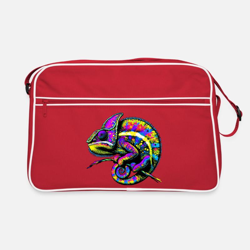 Chamäleon Retro Tasche