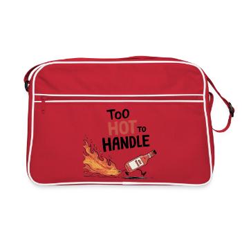 Trop chaud pour être manipulé - Sac Retro - rouge/blanc - Devant