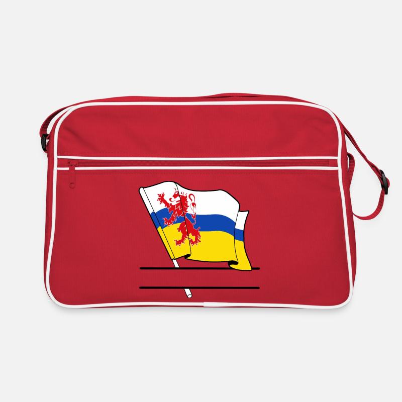Flag Limburg text banner Retro Bag