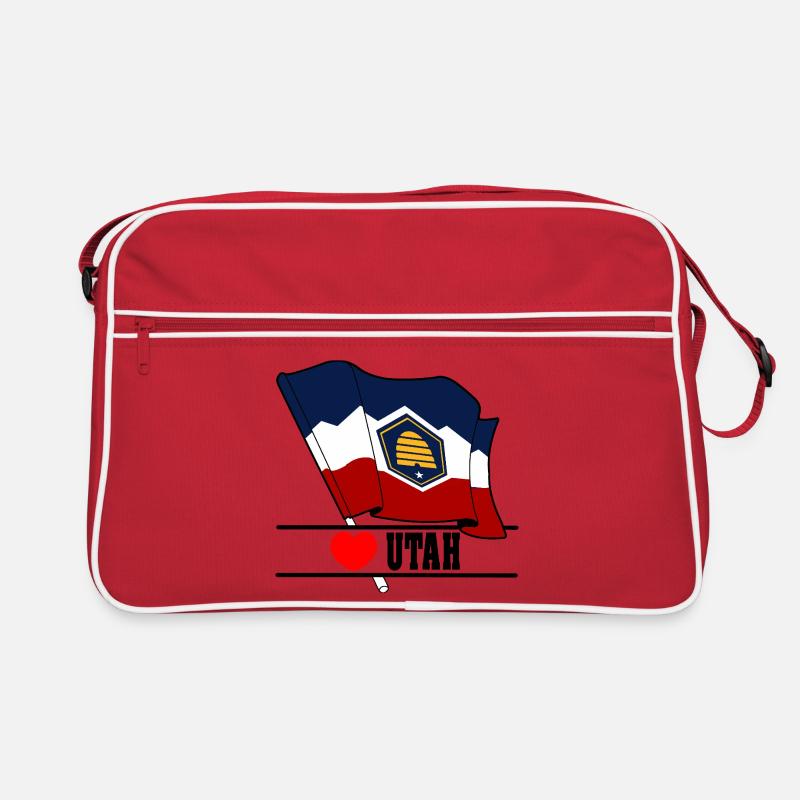 Drapeau Utah coeur UTAH Sac Retro