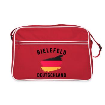 German flag artistic brushstroke - Retro Bag - red/white - Front