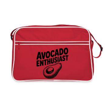 Passionné d’avocat - Sac Retro - rouge/blanc - Devant
