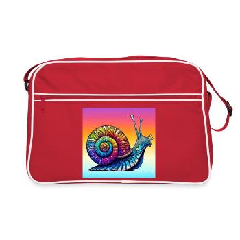 Escargot - Sac Retro - rouge/blanc - Devant