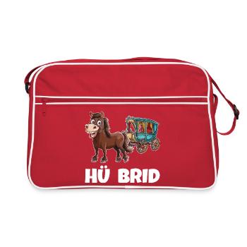 Horse Carriage Hü Brid Hybrid Car Horse - Retro Bag - red/white - Front