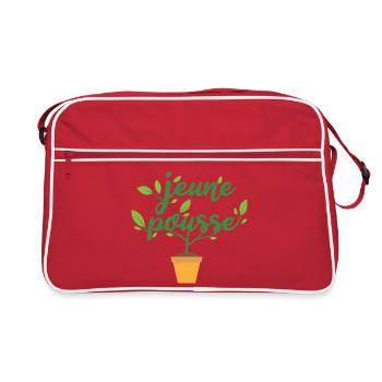 jeune pousse - Sac Retro - rouge/blanc - Devant