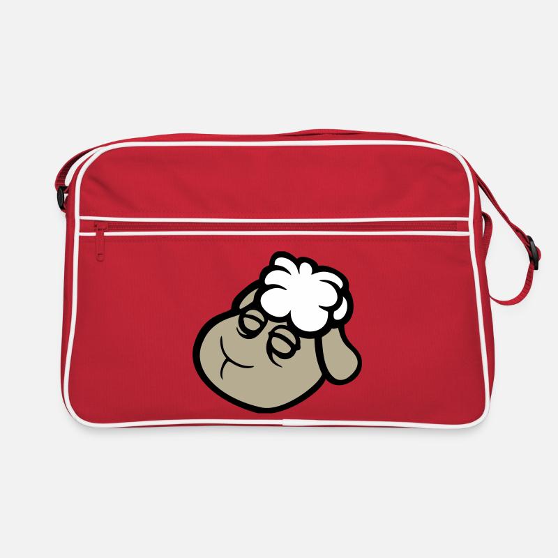 visage de mouton triste fatigué épuisé dormir doux Sac Retro