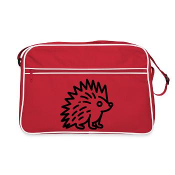 Porc-épic - Sac Retro - rouge/blanc - Devant