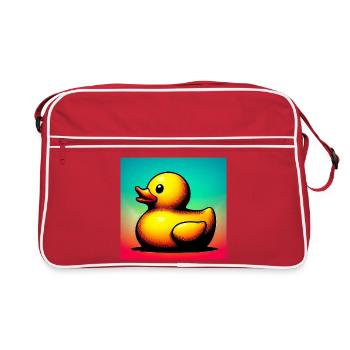 Duckling Duck Duck Duck - Retro Bag - red/white - Front