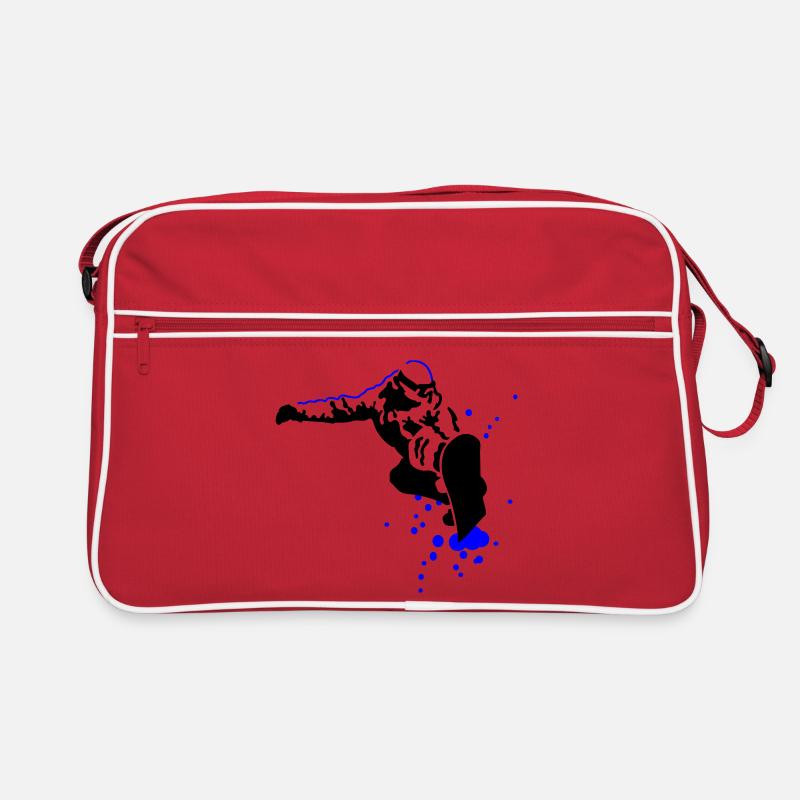 Snowboarder Retro Tasche