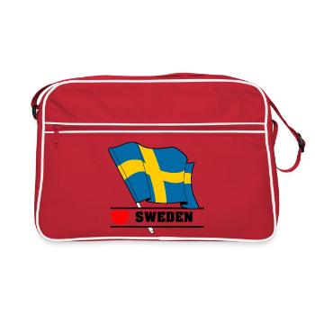 SWEDEN Love Flag Description: - Retro Bag - red/white - Front
