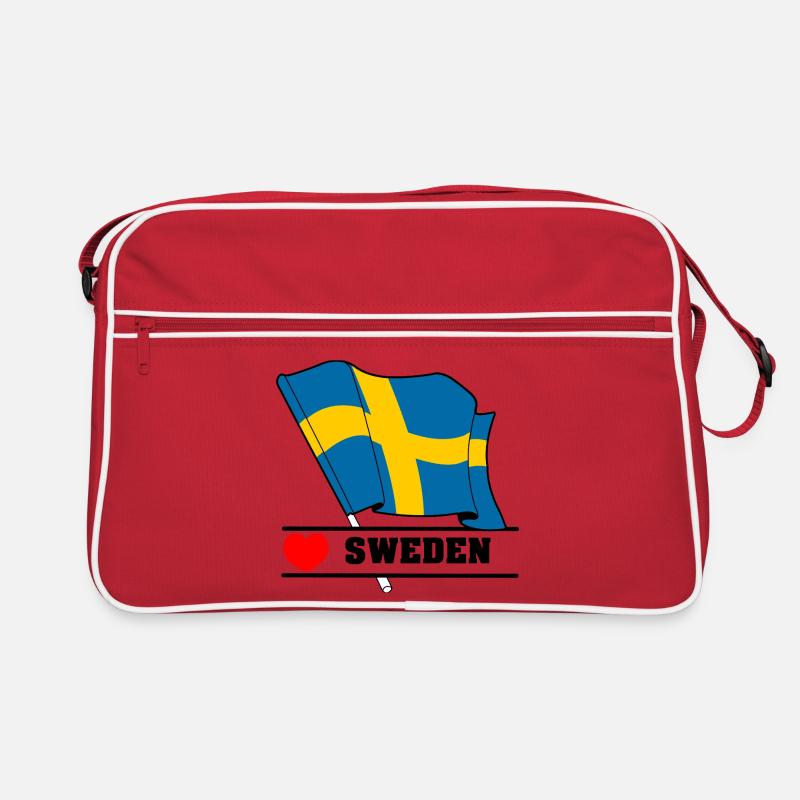 Description du drapeau d’amour de la SUÈDE : Sac Retro