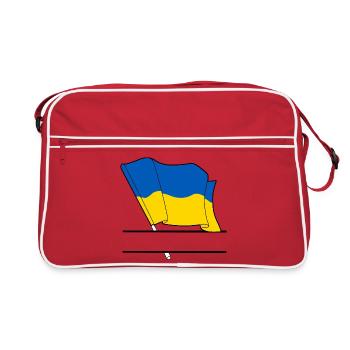 UKRAINE – Espace de noms - Sac Retro - rouge/blanc - Devant