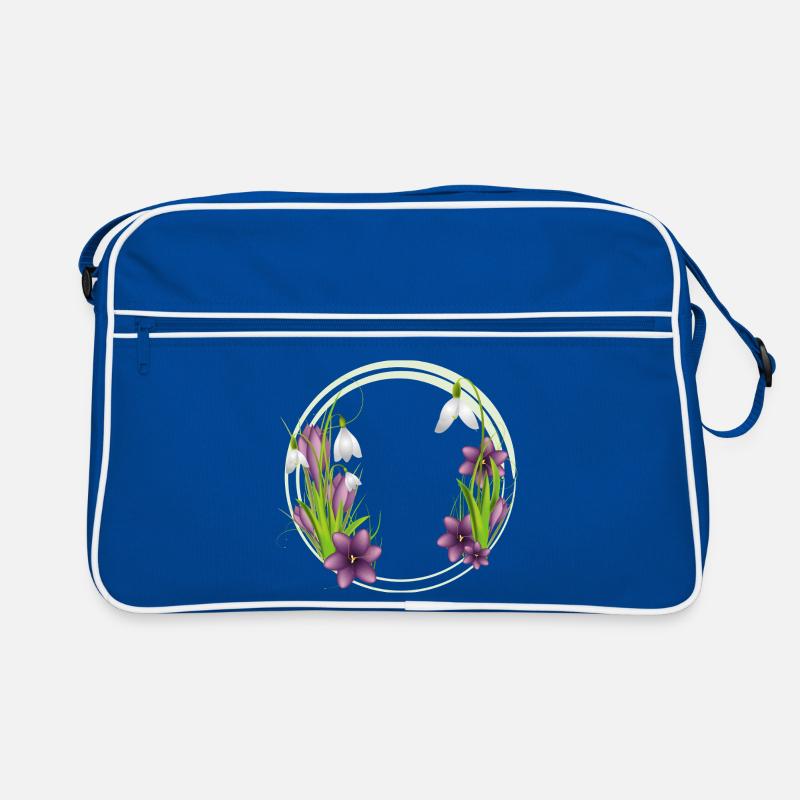 Snowdrops & Crocuses – Wreath in Spring Retro Bag